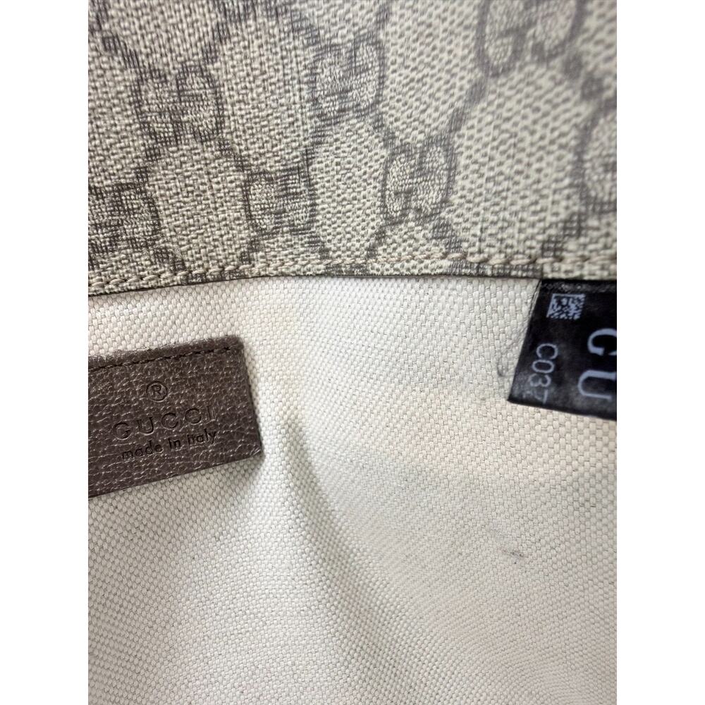 Gucci Neo Vintage GG Supreme Belt Bag Fanny Pack Beige Brown Web Strap Auth Box - Picture 13 of 15